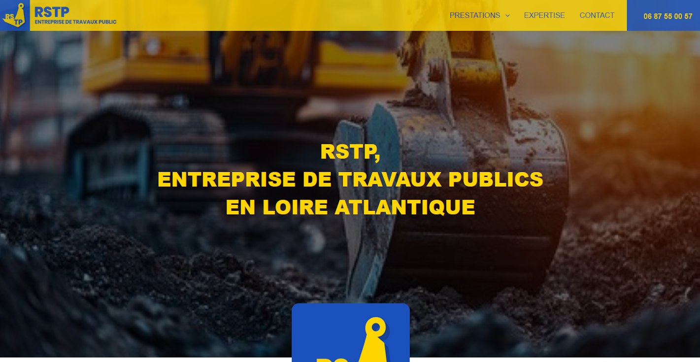 Site WordPress pour entreprise de travaux publics - RSTP 2025